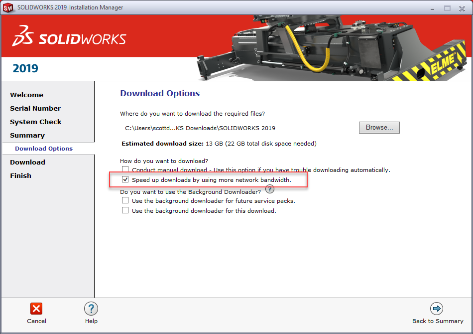 solidworks installation manager location